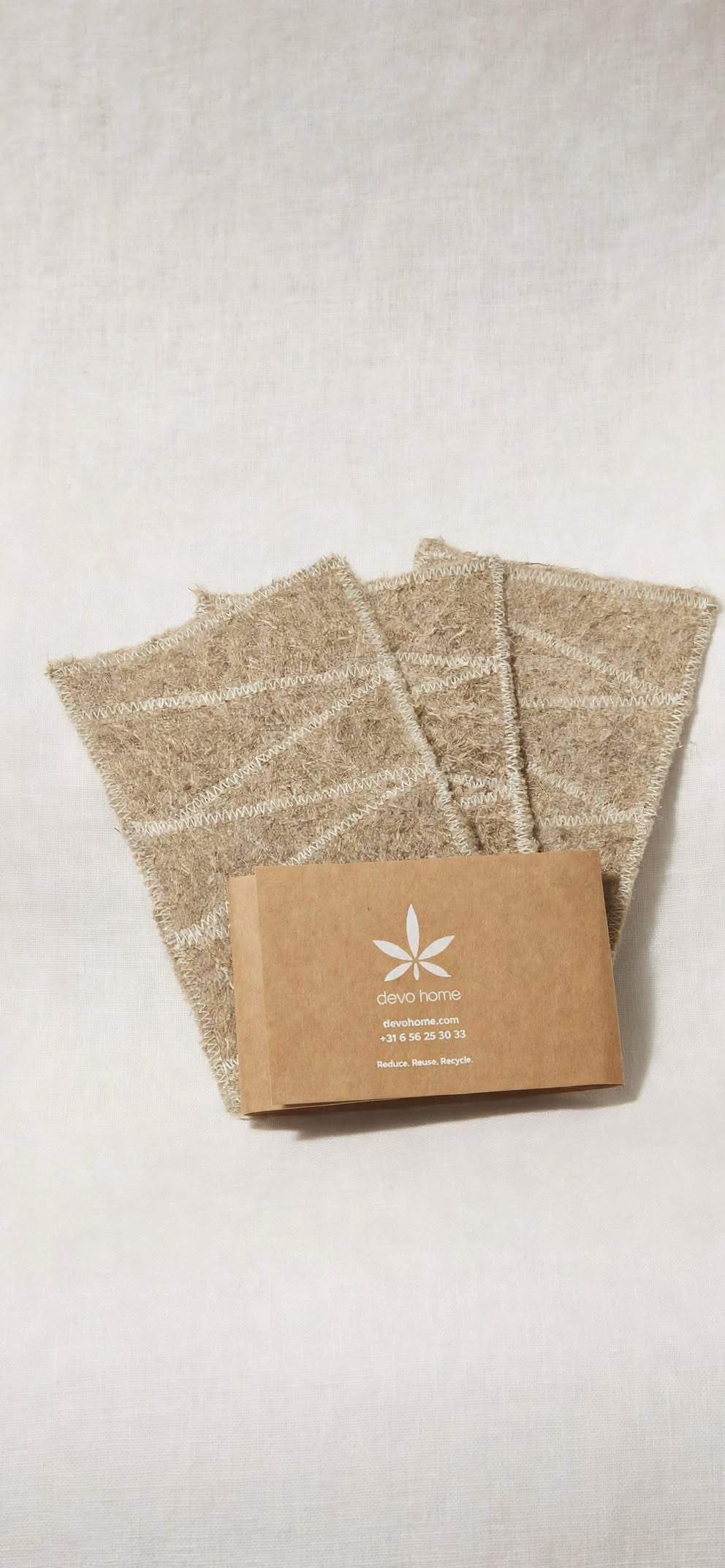 Reusable Hemp Dish Cloth Set – 3 Natural Kitchen Cleaning Cloths | 635 GSM