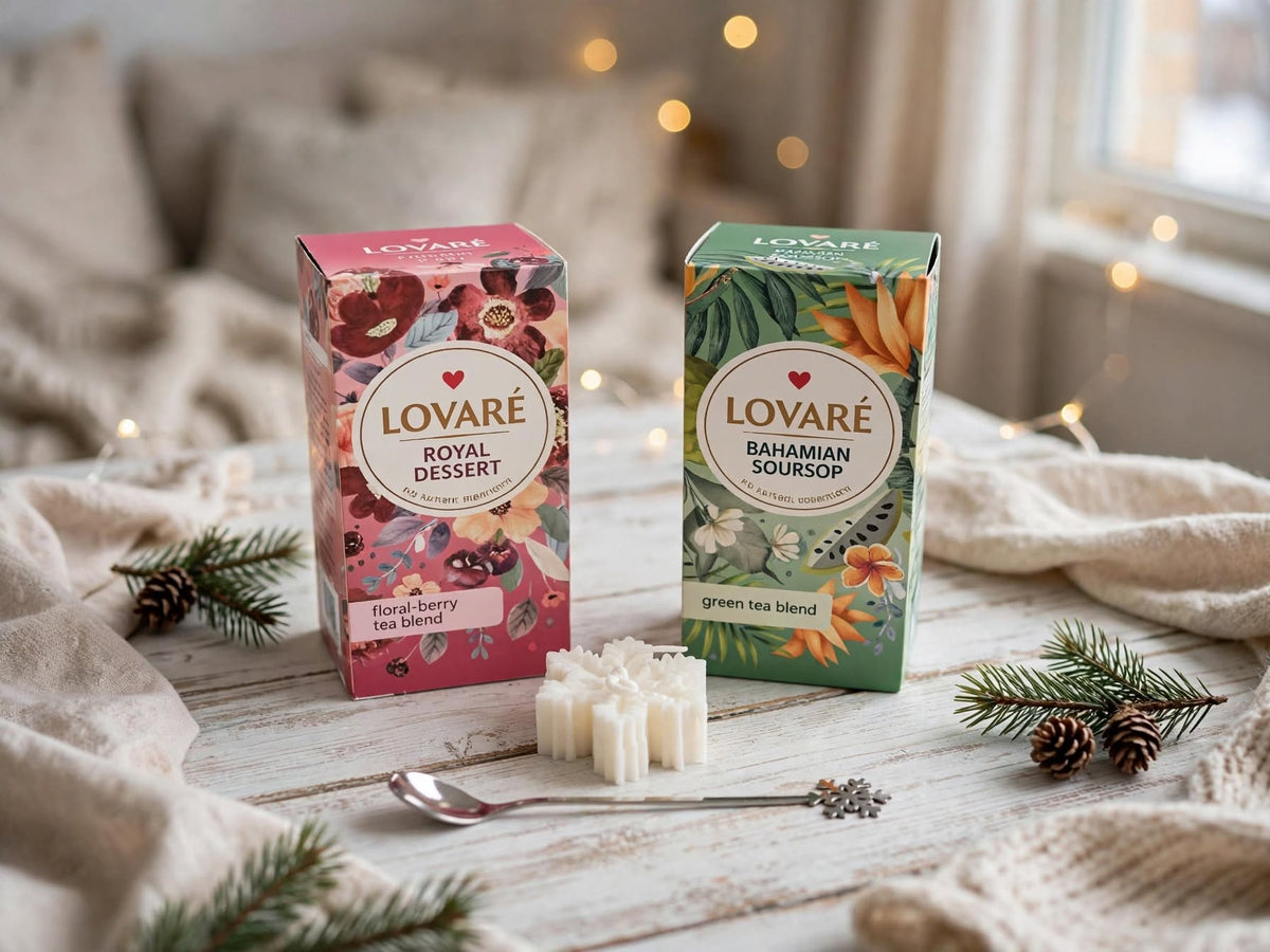 Winter Tea Gift Set  Lovare Royal Desert & Bahamian Soursop