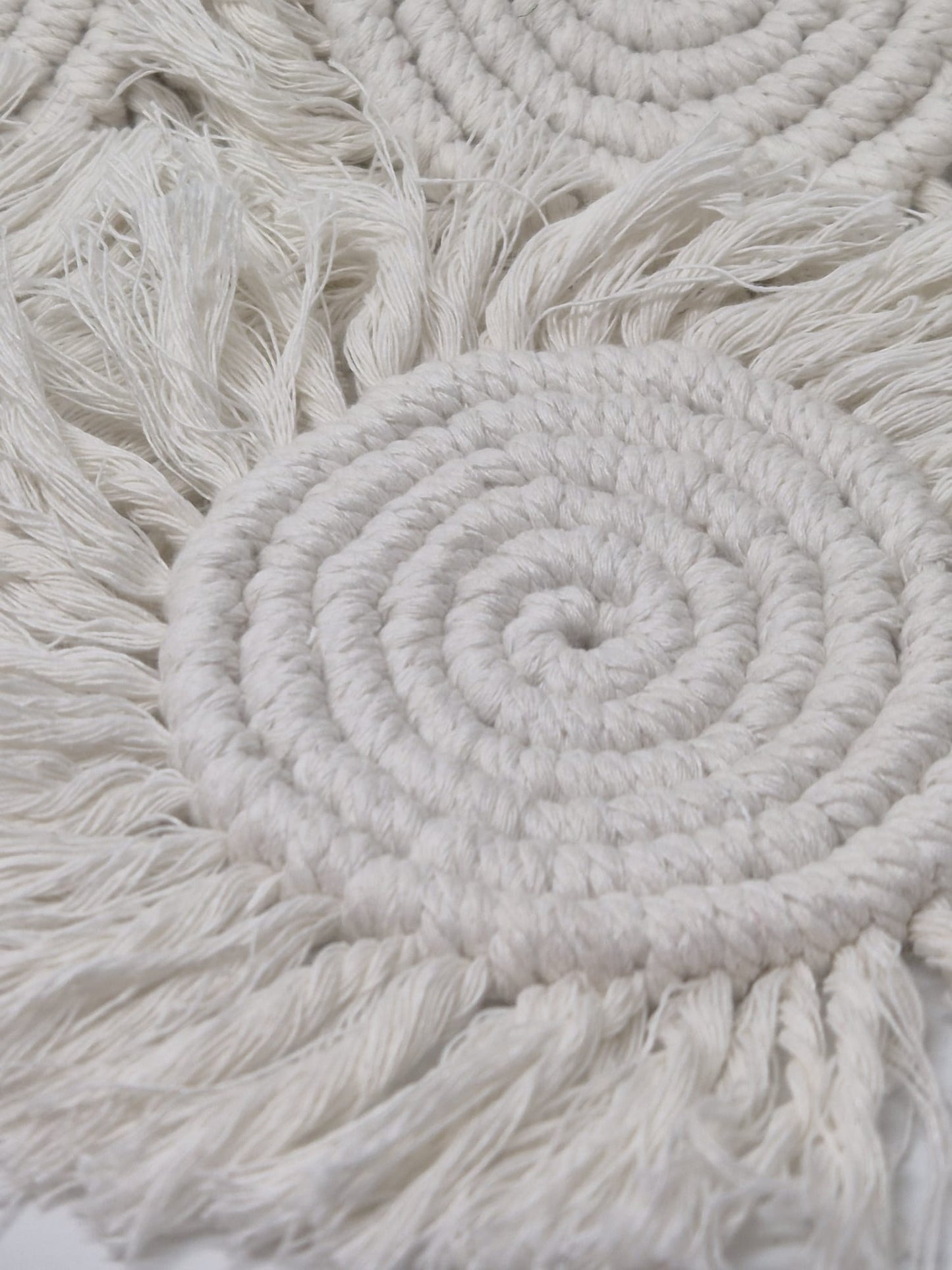 Handmade Macramé Coaster – Boho Cotton Mug Coaster