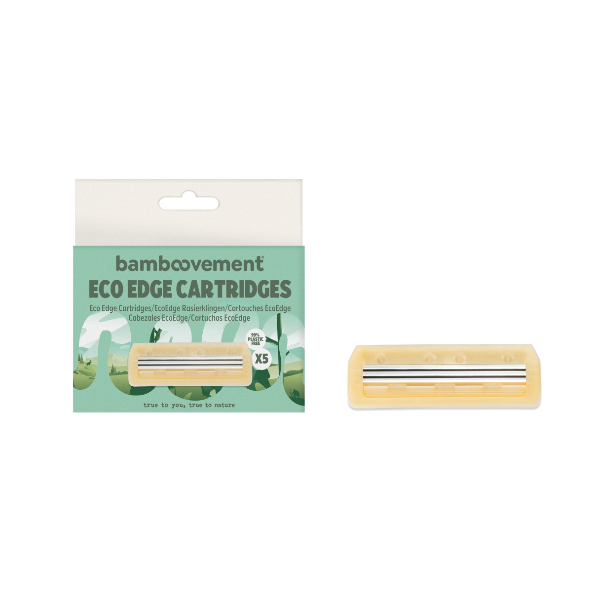 Eco Edge Razor Cartridges | 99% Plastic-Free Razor Refills