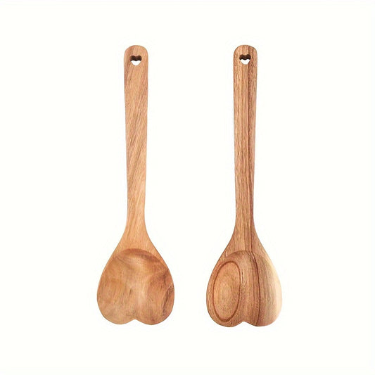 Acacia Wooden Heart Spoon
