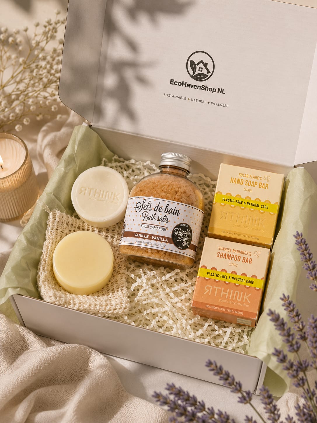 Luxury Citrus Vanilla Wellness Gift Box – Sustainable Spa Gift Set