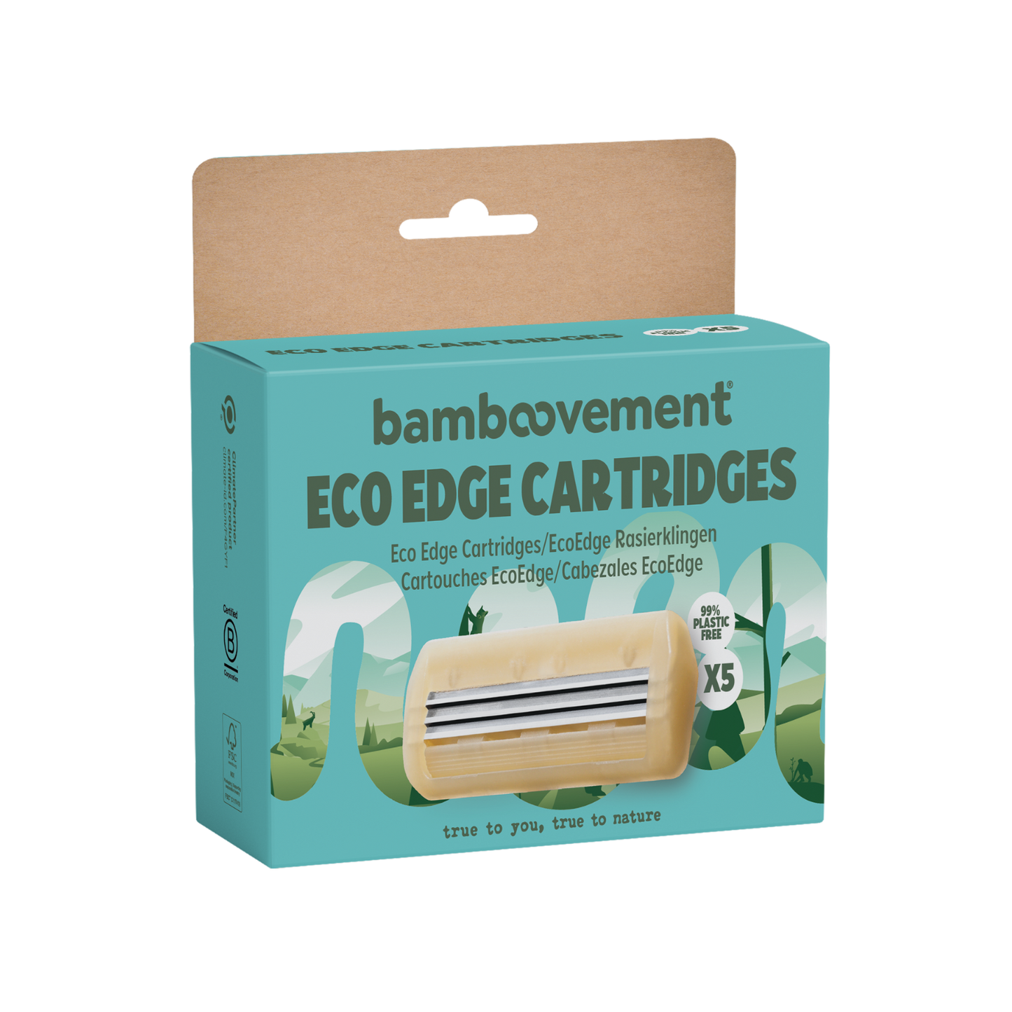 Eco Edge Razor Cartridges | 99% Plastic-Free Razor Refills