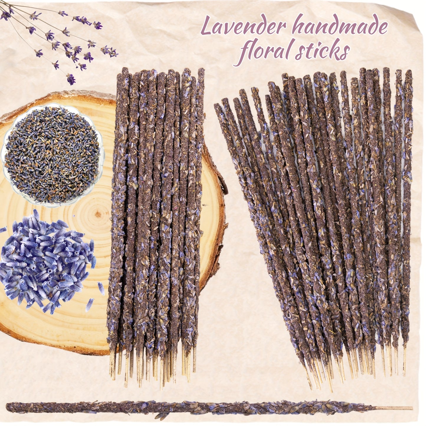 Lavender Natural Incense Sticks