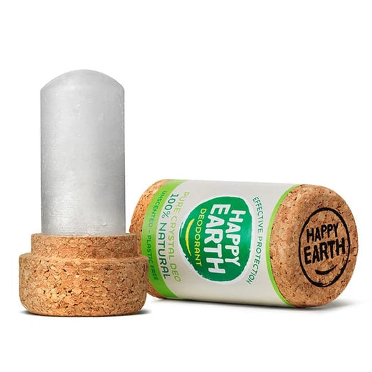 Happy Earth 1 YEAR NATURAL DEODORANT Crystal Stick – Unscented, 90g