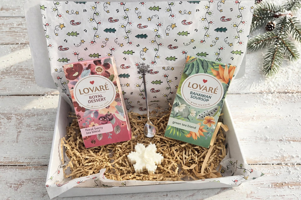 Winter Tea Gift Set  Lovare Royal Desert & Bahamian Soursop