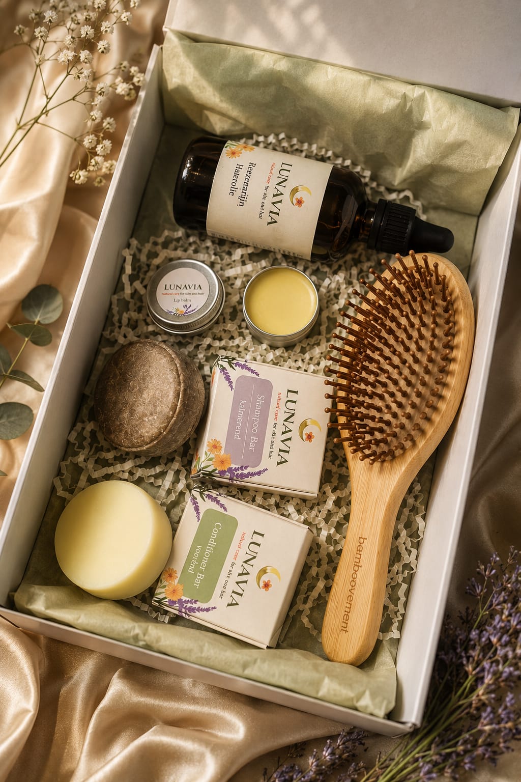 Natural Hair Care Gift Set | Rosemary Hair Oil & Herbal Hair Ritual