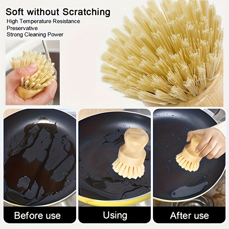 🧽Multi-Functional Kitchen Cleaning Brush – Eco-Friendly Beechwood Scrubber