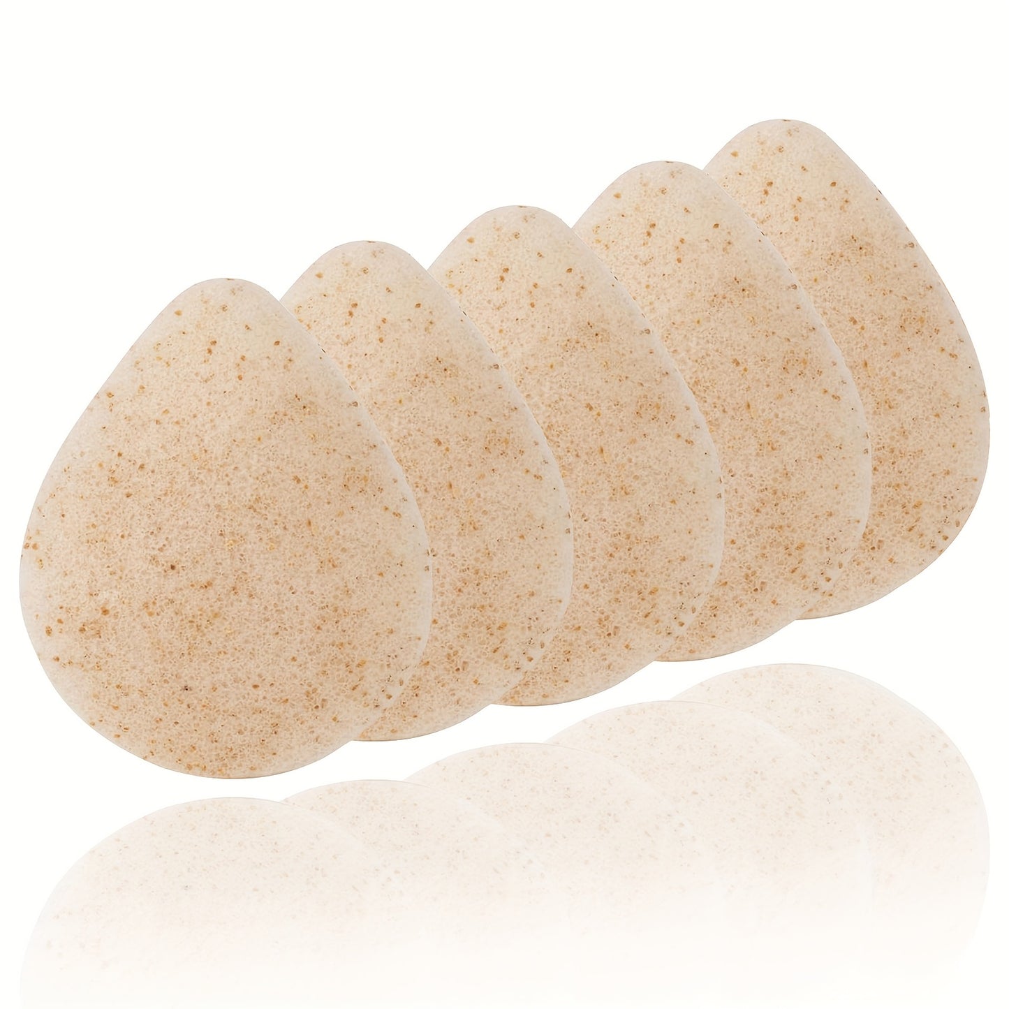 Natuurlijke konjac gezichtsspons in druppelvorm – milde, ecologische huidreiniger