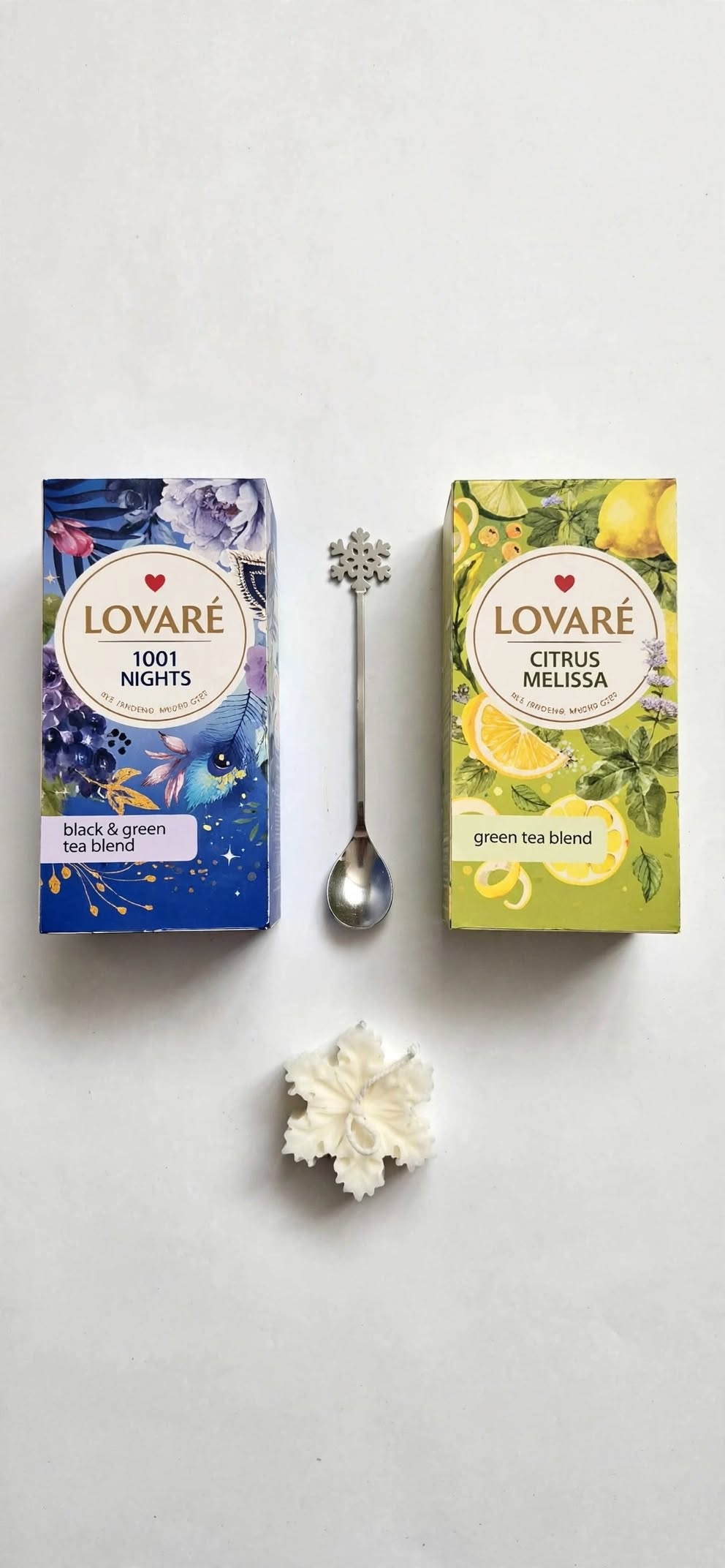 Winter Tea Set with Candle | Cozy Gift | Holiday Care Package