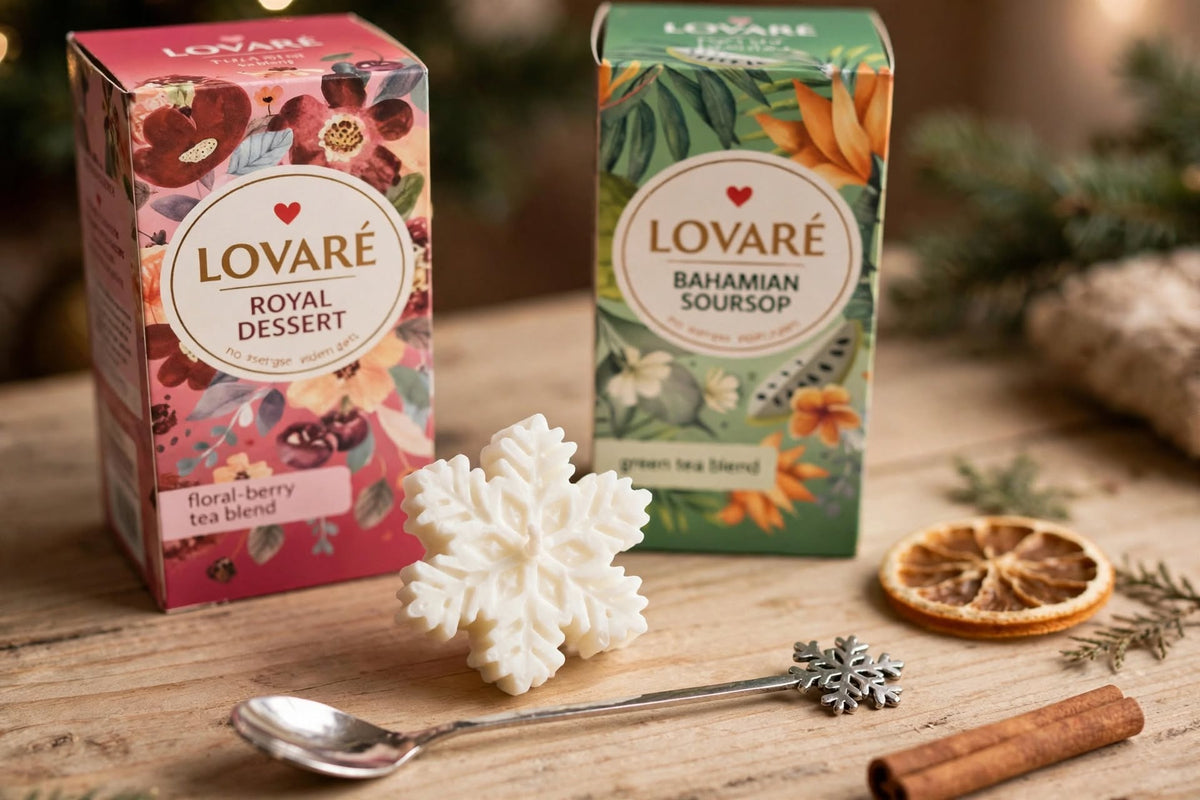Winter Tea Gift Set  Lovare Royal Desert & Bahamian Soursop