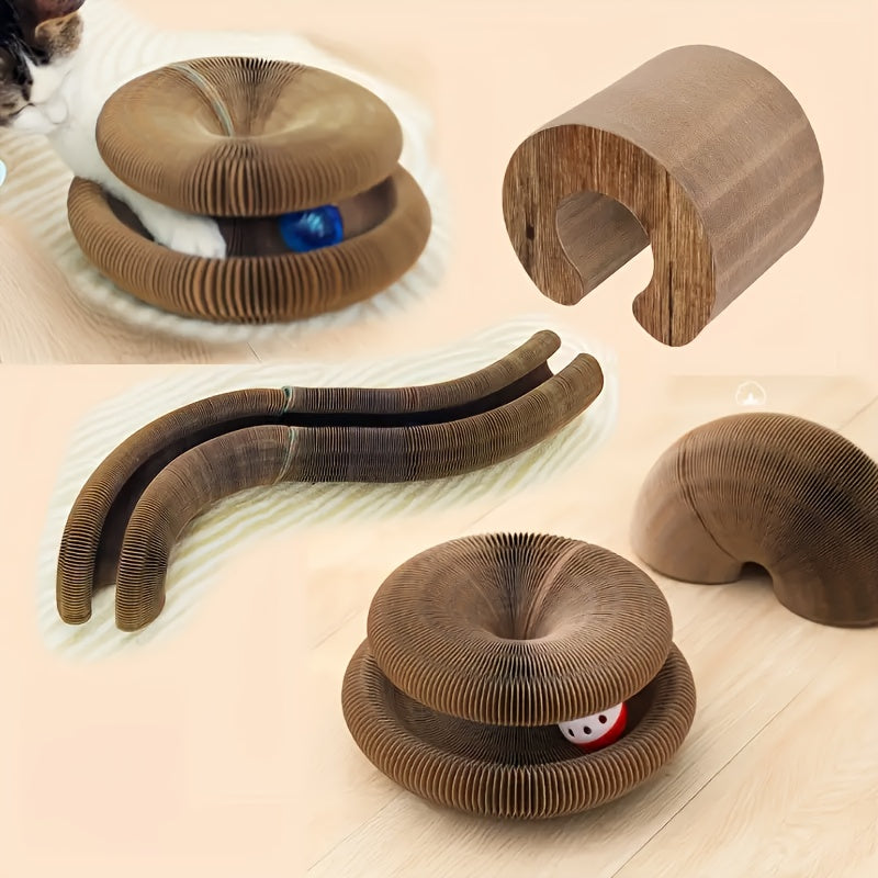 Magic Organ Cat Scratch Board with Ball Track