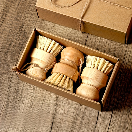 🧽Multi-Functional Kitchen Cleaning Brush – Eco-Friendly Beechwood Scrubber