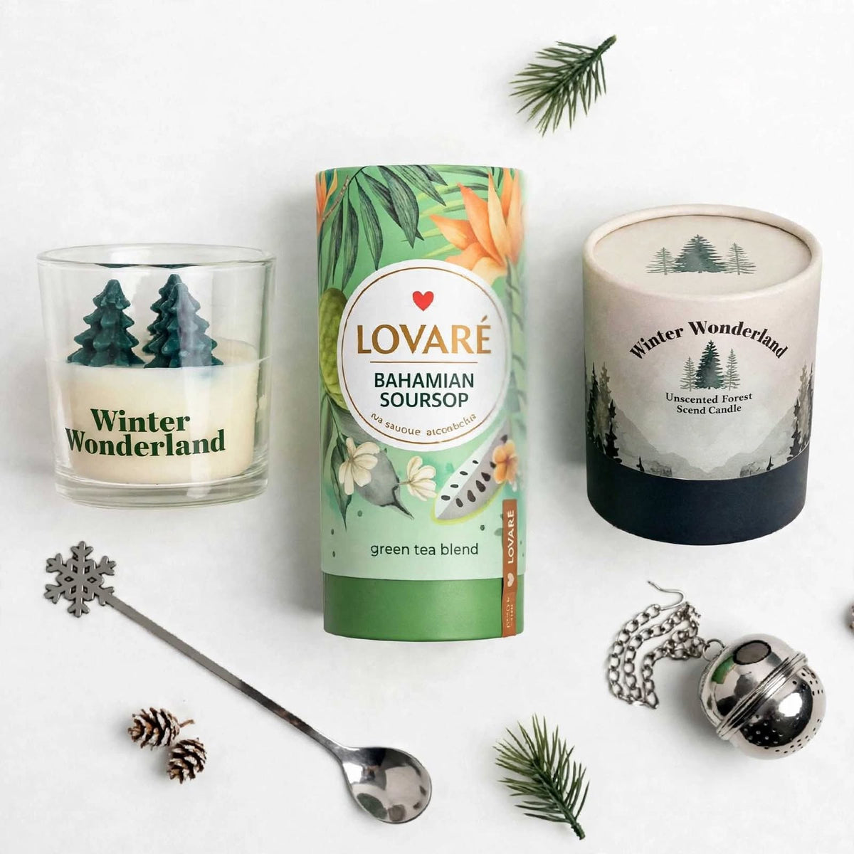 Lovaré Bahamian Soursop Tea & Winter Wonderland Gift Set