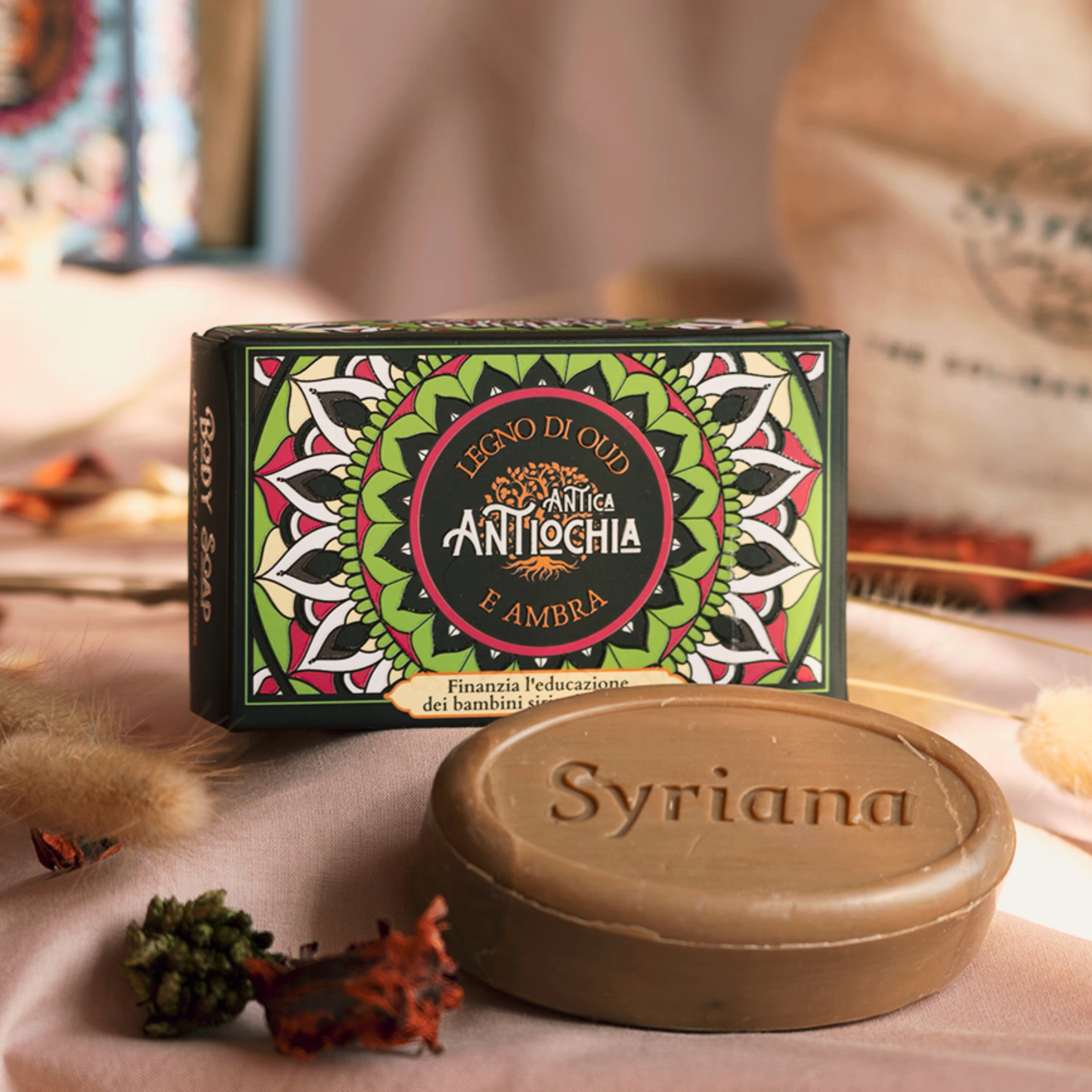 Aleppo Soap Scented with Damask Rose, Black Musk, Oud-Amber: Mix of all 3