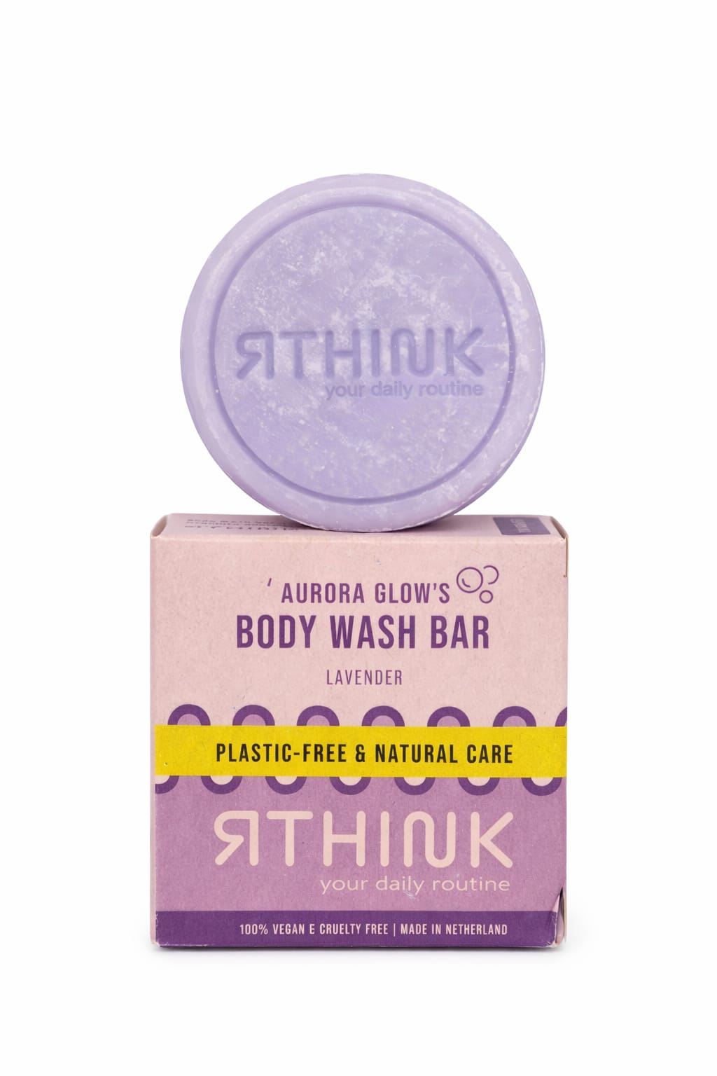 Aurora Glow Body Wash Bar – Lavender | Plastic-Free & Natural Care