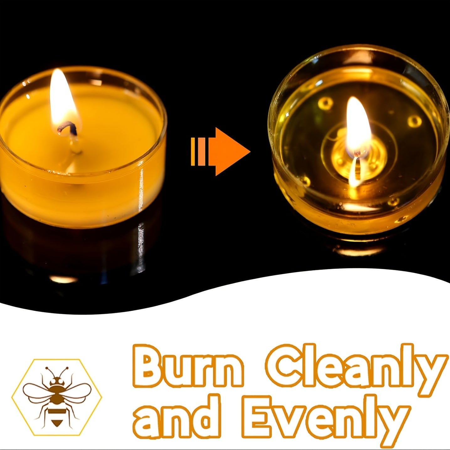 Natural Beeswax Round Candles