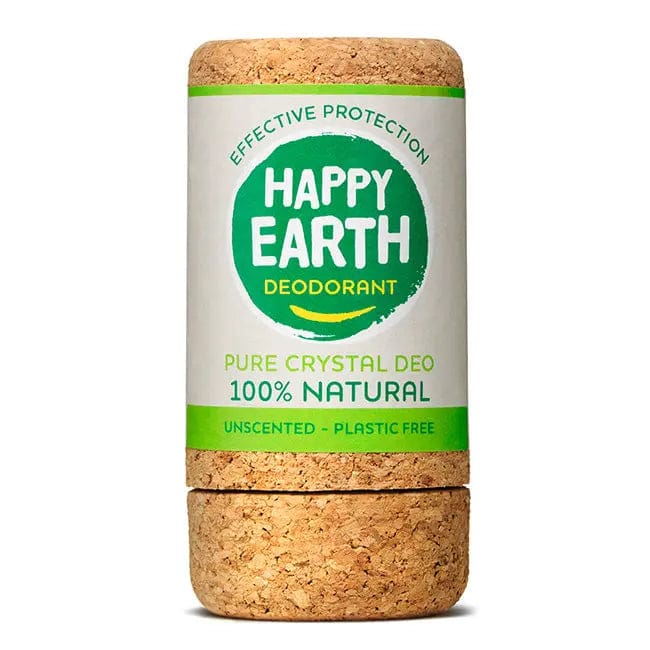 Happy Earth 1 YEAR NATURAL DEODORANT Crystal Stick – Unscented, 90g
