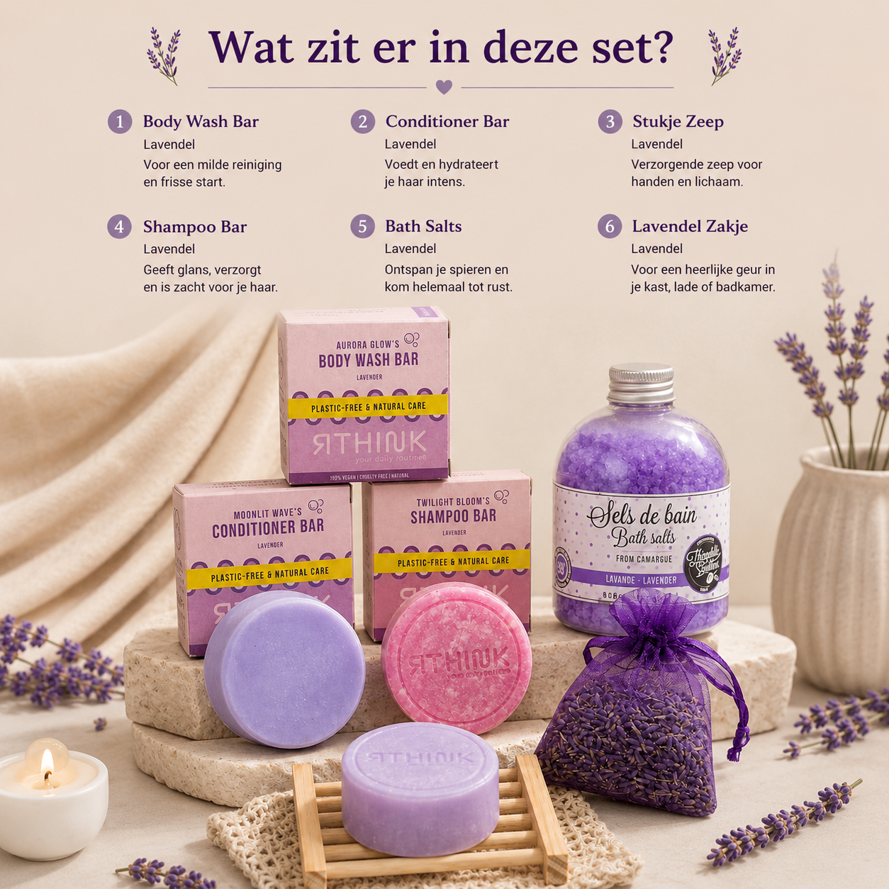 Lavender Self-Care Gift Box – Natural Spa Experience