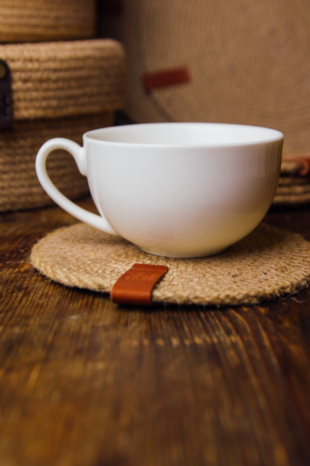 Handmade Jute Coasters – Natural Eco Table Coasters 15 cm | Handgemaakte Jute Onderzetters